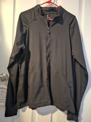 Med Couture Scrub Jacket Womens Large Touch Full Zip Pockets Black Size XL