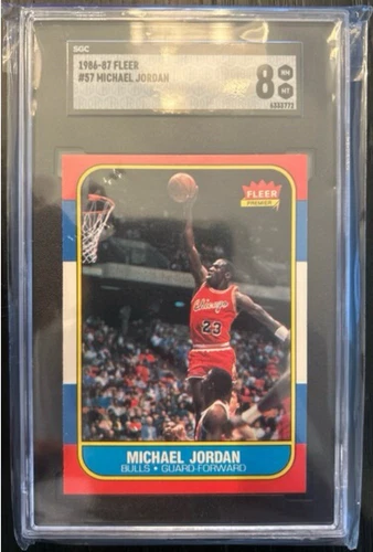 1986-87 Fleer - Michael Jordan #57 (RC) SGC 8