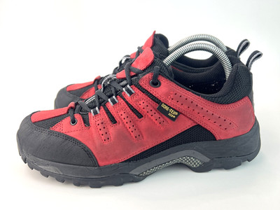 Ecco Xpedition Gore-Tex Damen Walking Wanderschuhe Sneaker rot schwarz UK 6