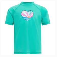 Kanu Surf Girls' Karlie UPF 50 Sun Protective Rash Guard Swim Shirt, 2T NWT