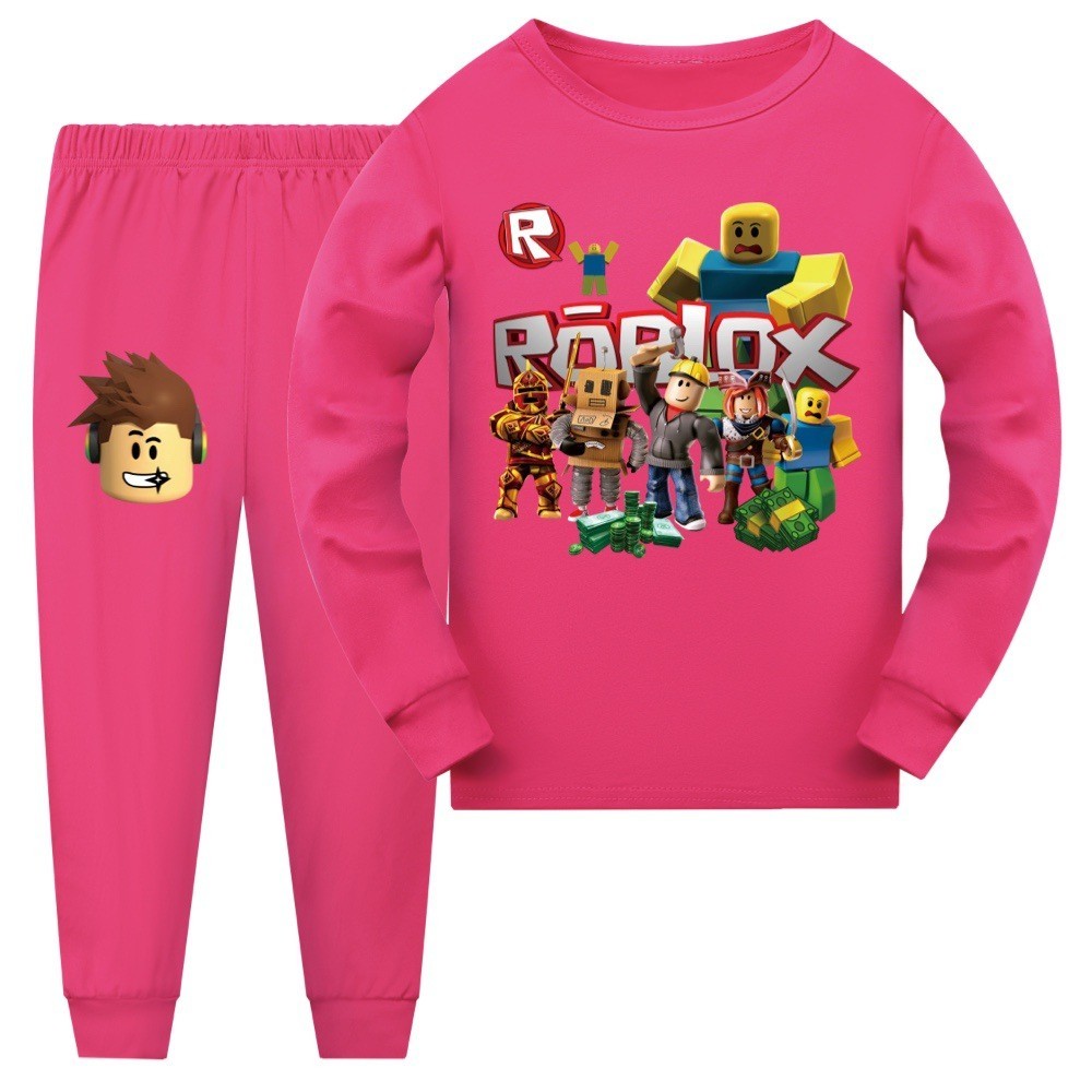 Roblox Game Print Kids Boys Hoodie T-shirt &Pants Pajama Set Pyjamas Sleepwear image 9