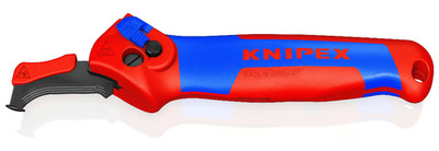 Knipex Kabelmantel-Abisolierwerkzeug, Führungsschuh Ratschenfunktion - 16 50 145 SB