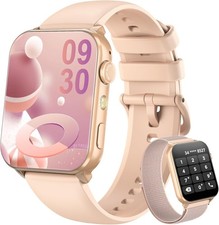 Smartwatch für Damen Sportuhr mit Oxymeter Schlafüberwachung Schrittzähler Rosa
