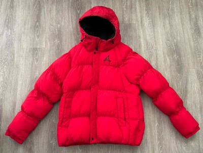 Men s Jordan Essential Puffer Jacket, Red, Size: Large *WORN ONCE* Fast Shipping