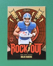 Malik Nabers Rookie 2024 Panini Absolute Rock Out - New York Giants