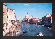 Venice Framed Wall Art Poster Canvas Print Picture