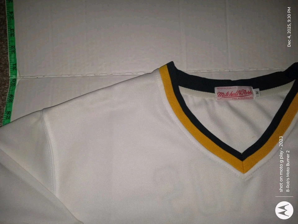 Camiseta deportiva de los Piratas de Barry Bonds para hombre mediana nueva sin etiquetas 1988 blanca Mitchell &Ness Foto 3 de 3