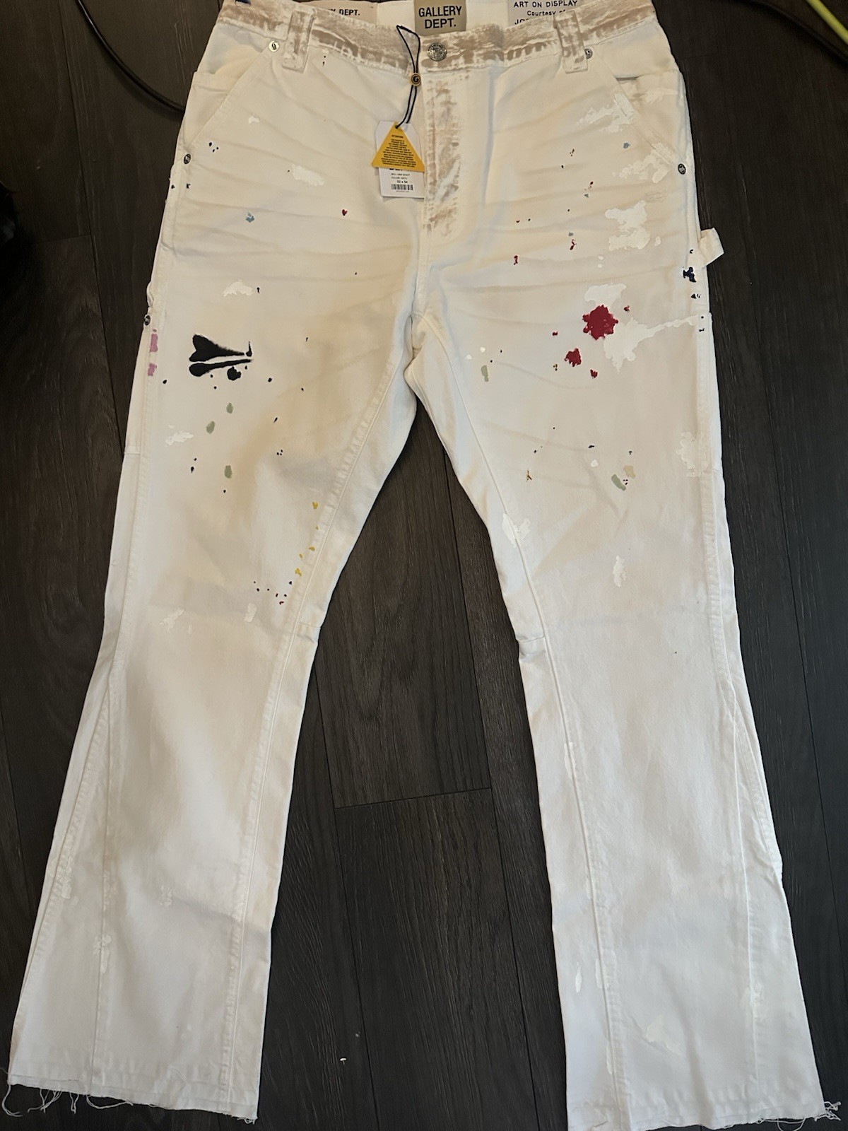 Jeans acampanados Gallery Dept Carpenter nuevos con etiquetas 32W 34L
