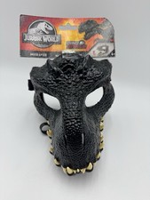 Fallen Kingdom Jurassic World Dinosaur Black Indoraptor Mask Hinged Jaw 2017 New