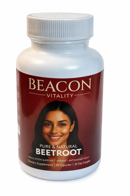 Organic Beetroot Capsules - Premium Quality Ingredients - USA Facility - Qty 60