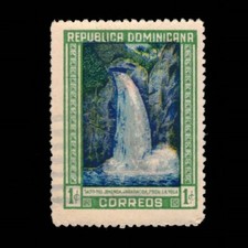 Dominican Republic, Scott 422, Waterfall of Jimenoa, 1946-1947, used