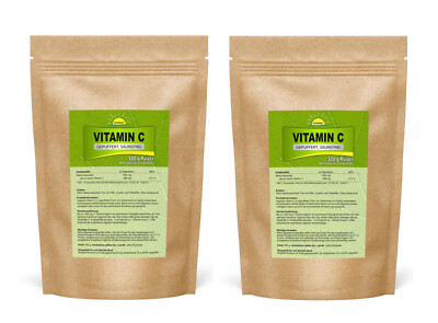 Vitamin C Pulver (gepuffert, säurefrei), 1 kg (2x 500 g im Beutel), Bonemis 
