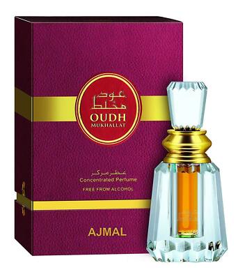 Ajmal Oudh Mukhallat Konzentriertes Parfümöl Attar Unisex 6 Ml FAST SHIP