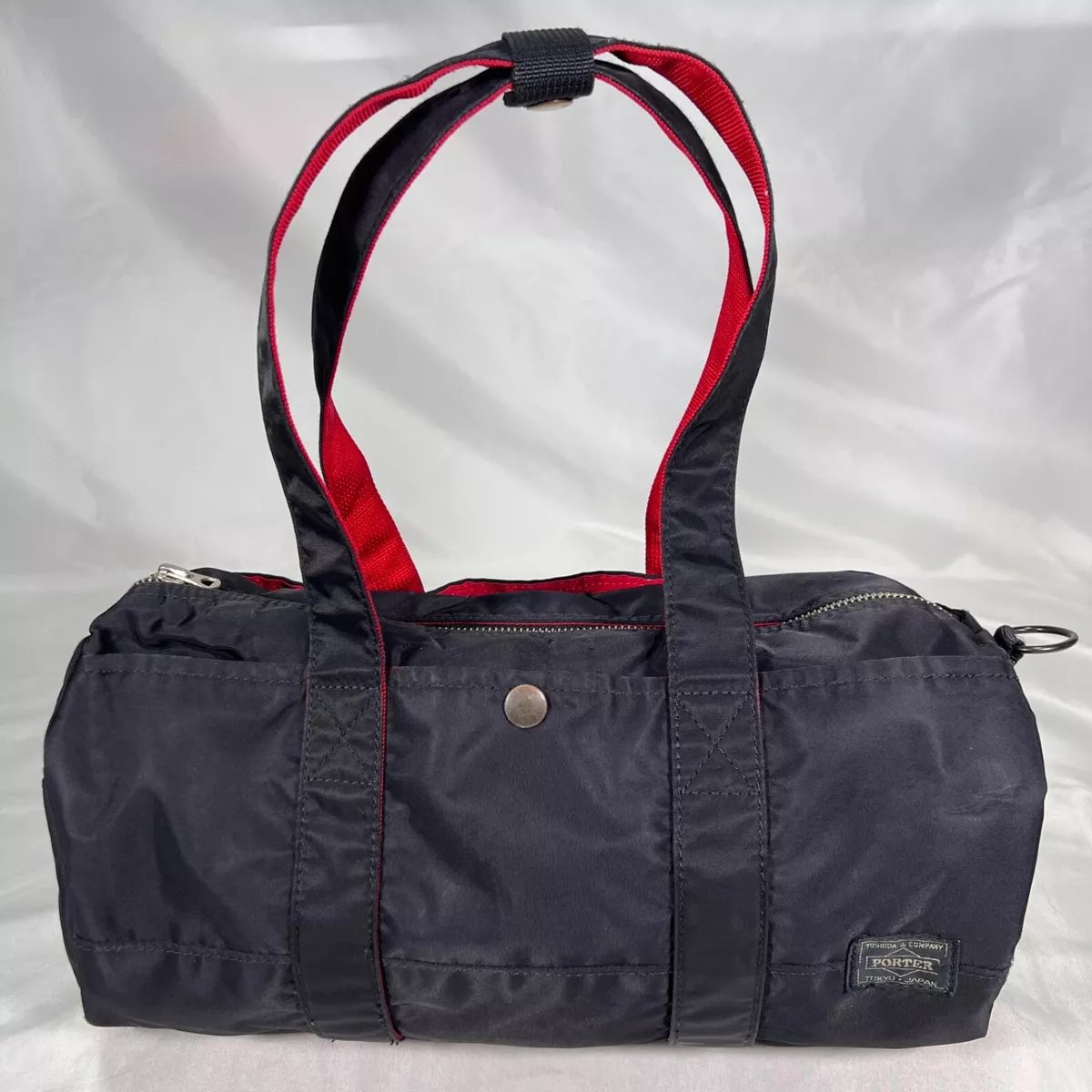 Porter Yoshida & Co L-fine ILS Boston bag 2way black red