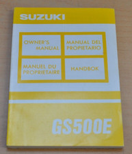 SUZUKI GS 500 E Fahrerhandbuch Betriebsanleitung Handbok Owners Manual 1992