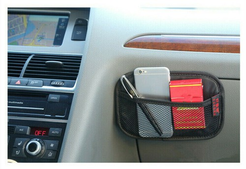 1pcs Car Vehicle Auto Storage Mesh Net Mobile Phone Organizer Bag Holder Pocket - Picture 3 of 10