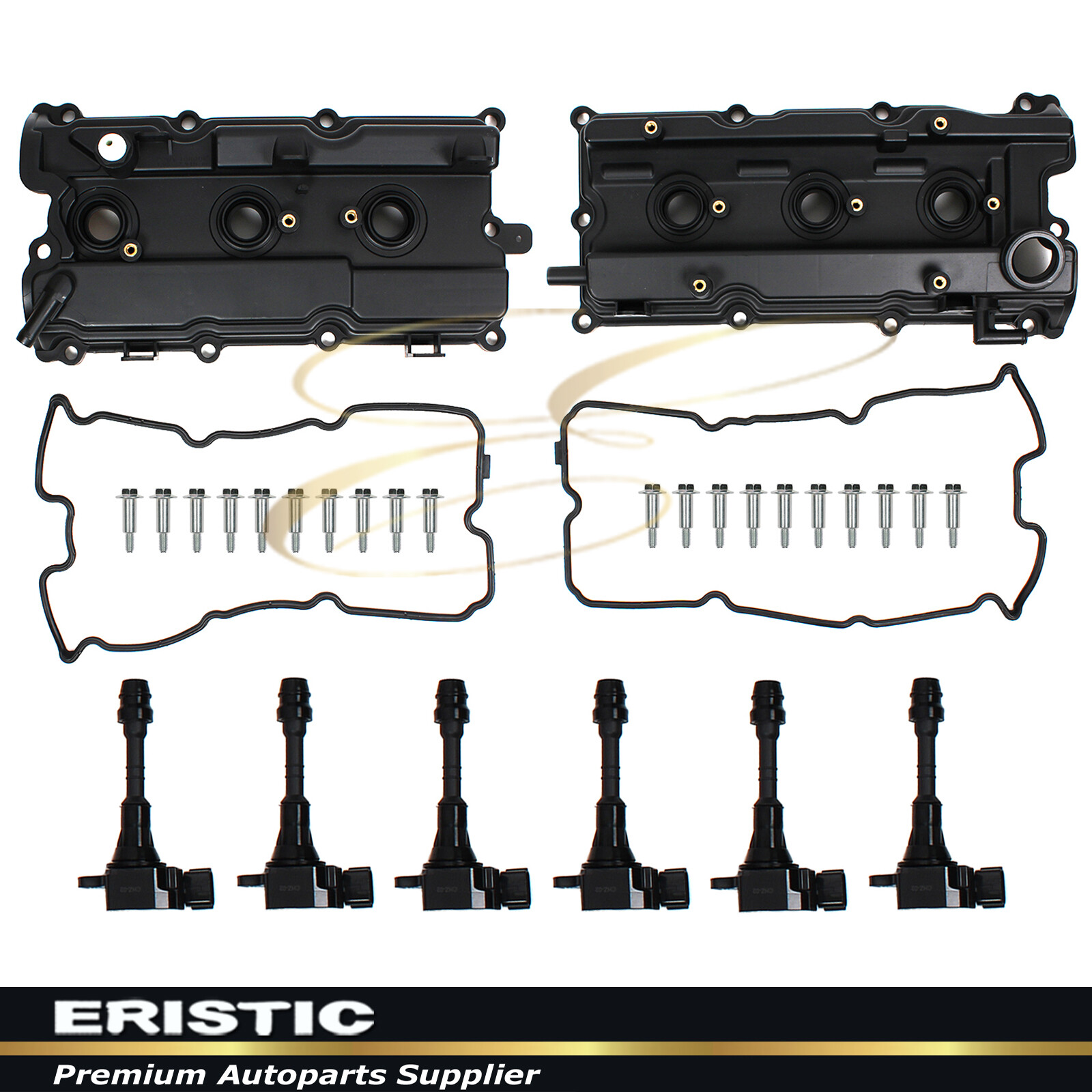 LH & RH Valve Covers, Gaskets, Ignition Coil for 0209 Nissan Infiniti