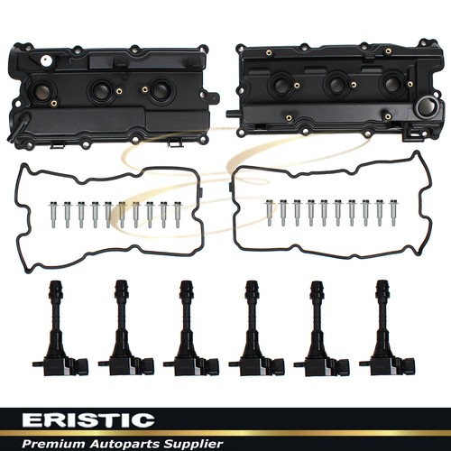 LH & RH Valve Covers, Gaskets, Ignition Coil for 0209 Nissan Infiniti
