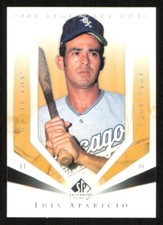 2004 SP Legendary Cuts LUIS APARICIO Base Baseball card CHICAGO WHITE SOX