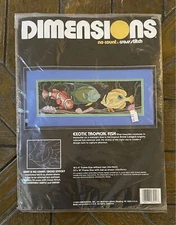 Dimensions 3944 Exotic Tropical Fish No Count Cross Stitch 18” x 6” NEW Sealed