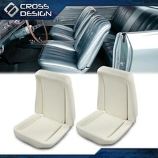 Pair Seat Front Bucket Seat Foam Bun Cushion Upper Lower Fit For 1966-1972 Gm
