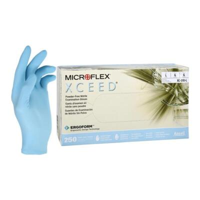 #ad Microflex XC 310 L XCEED Nitrile Exam Gloves Large Powder Free 250 Bx $25.22