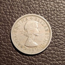 1955 Great Britain 6 Pence Elizabeth II KM 903
