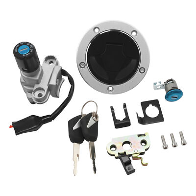 Ignition Switch Fuel Gas Cap Lock Key Set Fit For Kawasaki Z125 Pro 17-23 18 US