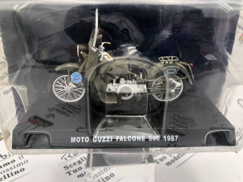 DIE CAST " MOTO GUZZI FALCONE 500 1967 " POLIZIA SCALA 1/24 - Picture 2 of 2