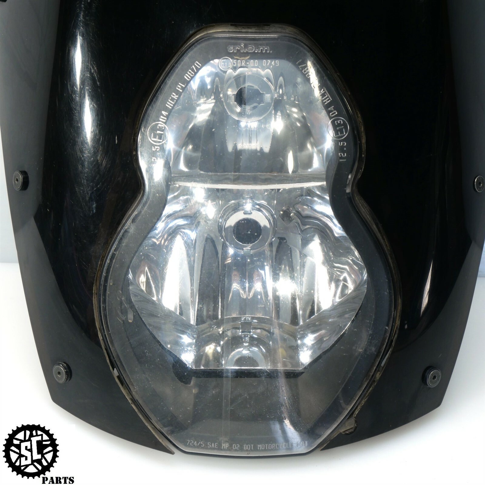 03-13 KTM 950 990 ADVENTURE HEADLIGHT FRONT FAIRING 60014801100 