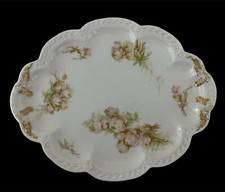 Haviland Limoges France Vtg Oval PLATTER 10.5...