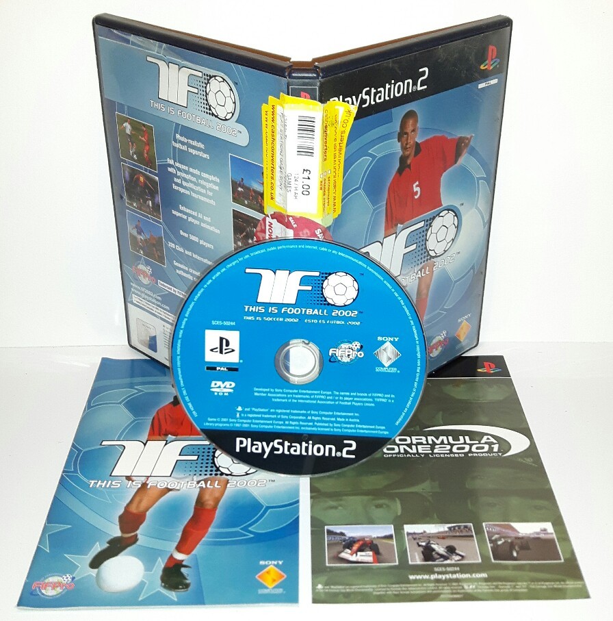 TIFO THIS IS FOOTBALL 2002 - Playstation 2 Ps2 Play Station Gioco Game