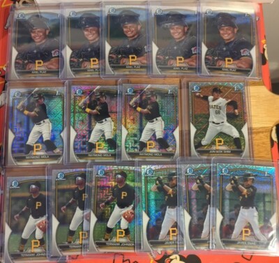Pirates Lot x 15 Mega MOJO Refractors Plaz, Shim, Mola, Johnson, Rivas MINT+