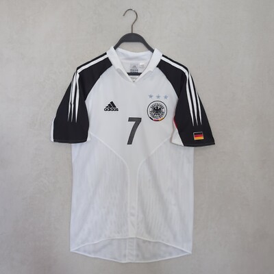 Vintage Germany Euro 2004 Jersey Sz.S Schweinsteiger #7 White Home