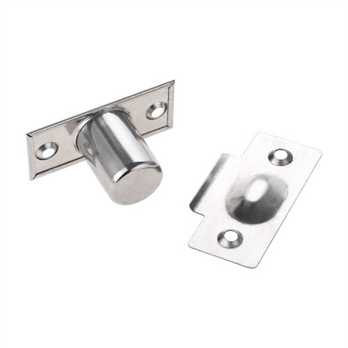 1Pc Door Catch Silver Stainless Steel 55x25mm Ball Catch for Cupboard Wardrobes - Picture 13 of 16