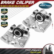Set Front Side Disc Brake Caliper for Saab 9-3 2006-2011 Cadillac BLS 2007-2008