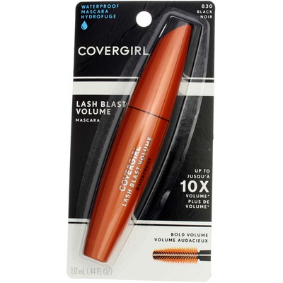 6 Pack CoverGirl LashBlast Volume Waterproof Mascara, Black 830, 0.44 fl oz