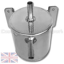 Oil Catch Tank 0.5 Litre Round Bulk Head Mounted Rally,Race,Drift,4x4 CMB1573-2