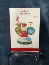 2013 Hallmark “One Snowman Band” Magic Sound & Motion Ornament NEW- J