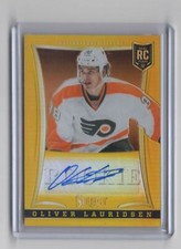 2013-14 Rookie Auto Oliver Lauridsen Rookie Auto 08/10 Philadelphia Flyers #211