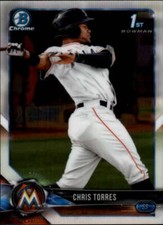 2018 Bowman Chrome Prospects #BCP207 Chris Torres Miami Marlins