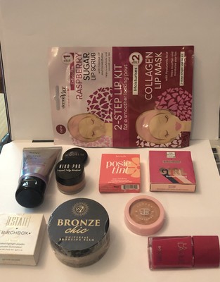 10 Artikel Beauty Box Konvolut Birkenbox - UVP £ 50 Vorteil, Bronzer, Dew Me Milo Pro +