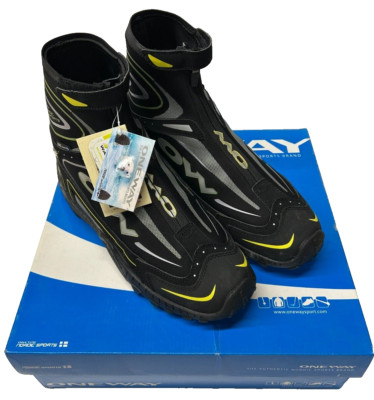 One Way Herren Outdoor Schuhe MORA II Winter schwarz/gelb UVP 149,95 Gr. 43 neu