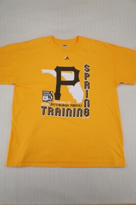 Pittsburgh Pirates Shirt Mens Large Yellow 2016 Spring Training