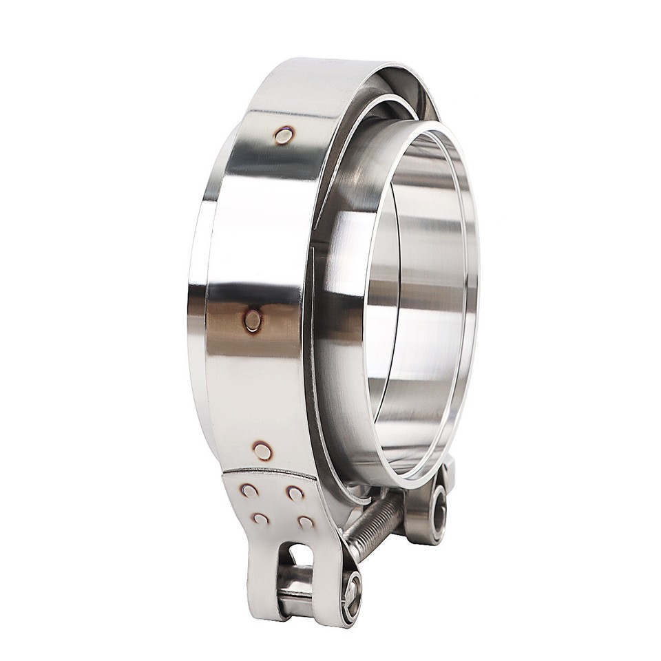 2.500" V-Band Assembly - Aluminum Male O-Ring/Female Flanges, 304 Stainless Clamp 12005 - Foto 8