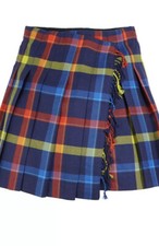 Burberry Klorriana Girl Wool Pleated Plaid Skirt Size 4Y