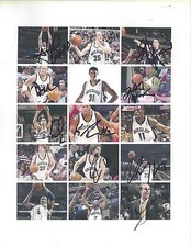 2007 memphis grizzlies 8x10 signed by pau gasol lowry rudy gay autographed auto 