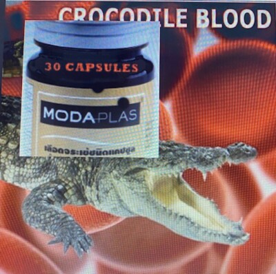 MODA PLUS CROCODILE BLOOD IN CAPSULE RICH IN PROTEIN, 30 CAPSULES FREE SHIPPING