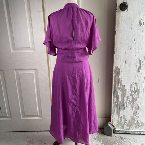 Eight By Table Eight Dress Womens 8 V-neck Sheer Long Gown With Slip Pink - Picture 9 of 19