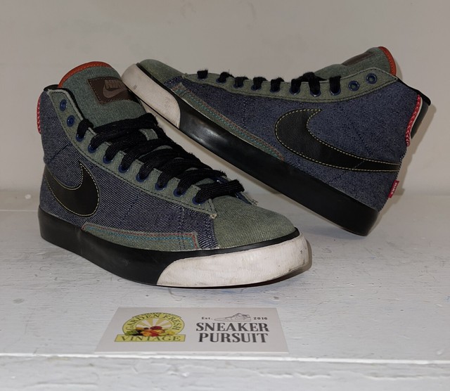 nike blazer high on feet